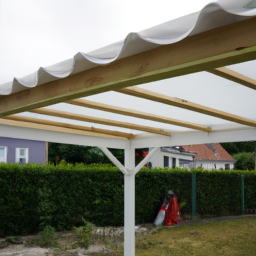 Installation de pergola en PVC Issoire